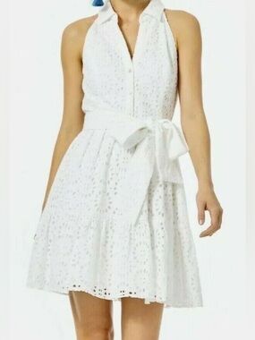 Lilly Pulitzer White Eyelet Dress 16